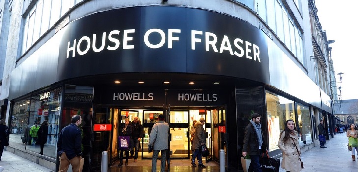Tienda de House of Fraser House of Fraser quiere reconvertir siete tiendas en una ‘mini’ cadena de lujo